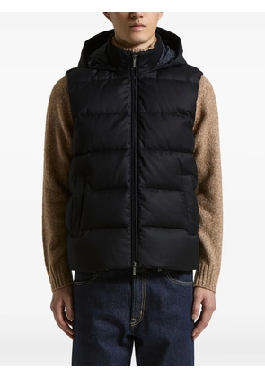 Peserico Loro Piana hooded gilet - Blue