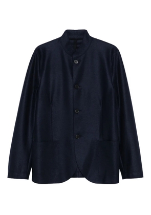 Harris Wharf London Nehur mandarin-collar button jacket - Blue