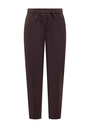 BOSS flannel drawstring trousers - Red