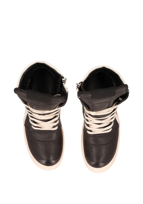 Rick Owens Vintage Geobasket zip leather sneakers - Black