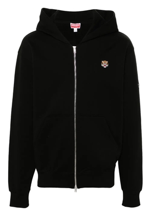 Kenzo Lucky Tiger-motif zip-up hoodie - Black