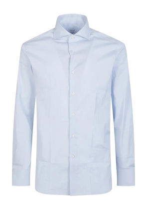 Orian long-sleeve cotton shirt - Blue