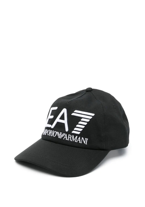 Ea7 Emporio Armani logo-embroidered baseball cap - Black