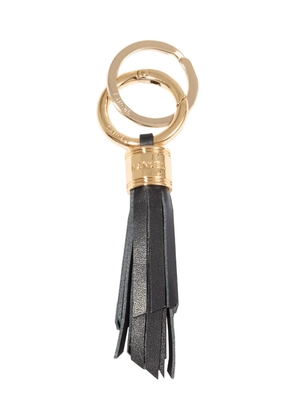 Lancel medium Tassel leather keyring - Black