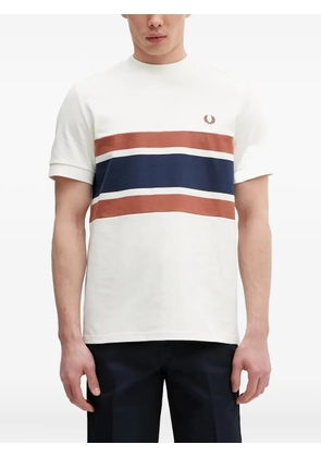 Fred Perry logo-embroidered T-shirt - Neutrals