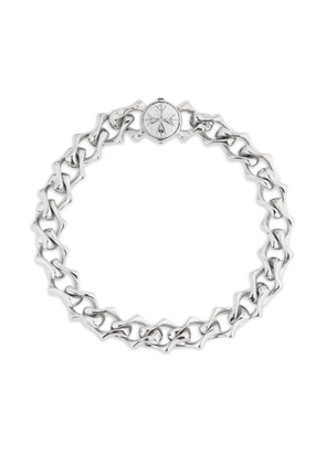 Emanuele Bicocchi polished-chain logo-detail bracelet - Silver