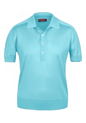 Moorer short-sleeve polo shirt - Blue