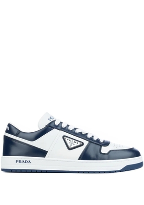 Prada Downtown leather panelled sneakers - White