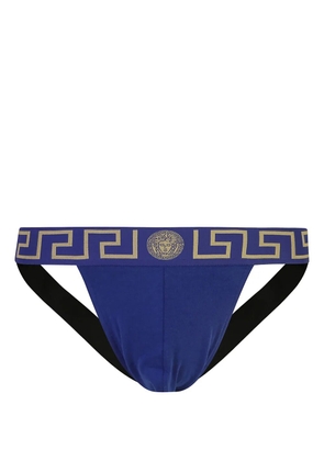 Versace Greca Border jockstrap - Blue