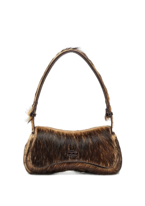 Diesel Play leather clutch - Brown