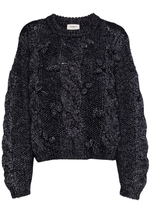 Onefifteen cable-knitted jumper - Blue