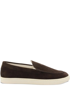 Brunello Cucinelli suede leather loafers - Brown