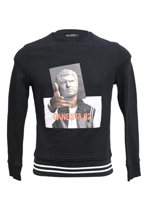 Neil Barrett printed crew-neck sweater - Black