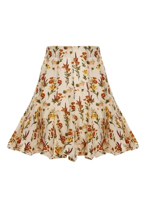 Agua By Agua Bendita Cerezo Clementina mini skirt - Neutrals