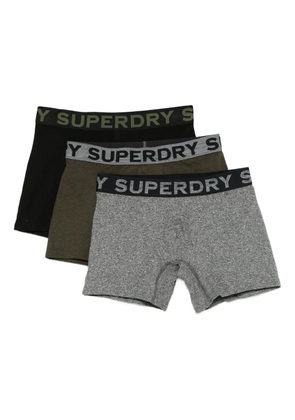Superdry logo-waistband briefs (pack of three) - Black