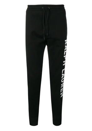 Ralph Lauren Purple Label contrast logo track pants - Black