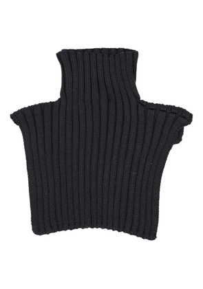 Niccolò Pasqualetti ribbed turtleneck shrug - Black