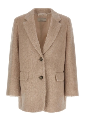 Peserico single-breasted flap-pocket blazer - Neutrals