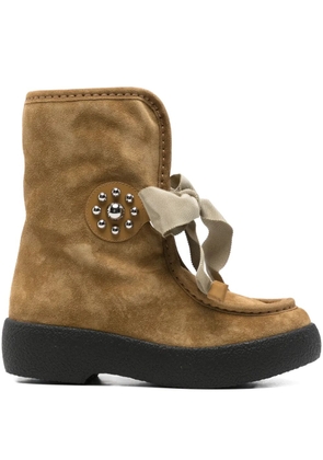 Valentino Garavani suede ankle boots - Neutrals