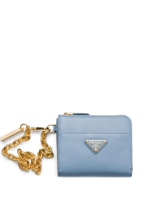 Prada small Saffiano wallet - Blue