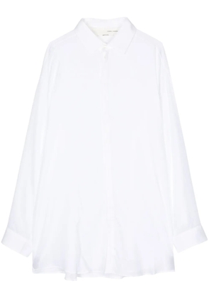 Isabel Benenato long-length cotton shirt - White