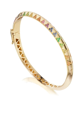 Harwell Godfrey 18kt yellow gold Talisman rainbow sapphire bracelet
