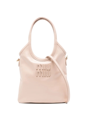 Miu Miu logo-embossed tote bag - Pink