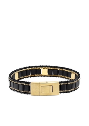 Nialaya Jewelry stud onyx bracelet - Black