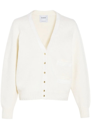 Barrie ribbon-detail cashmere cardigan - White