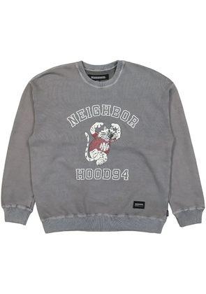 Neighborhood mascot-print sweatshirt - Grey