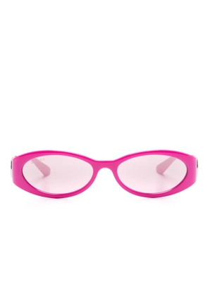 Gucci Eyewear oval-frame sunglasses - Pink