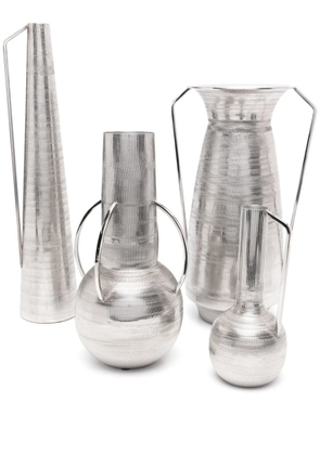 POLSPOTTEN x Browns Roman metal vases (set of four) - Silver