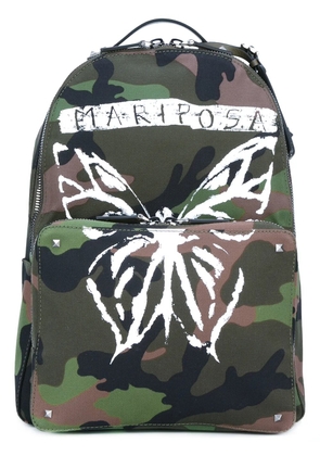 Valentino Garavani Valentino Garavani Rockstud camouflage backpack - Green