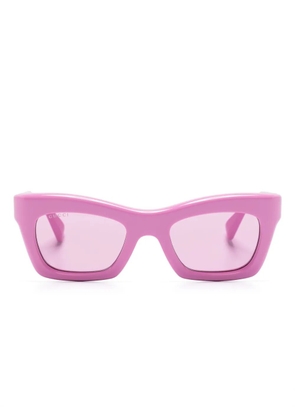 Gucci Eyewear rectangle-frame sunglasses - Pink