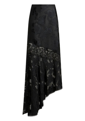 ETRO fil-coupé chiffon maxi skirt - Black