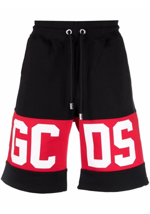 GCDS logo track shorts - Black