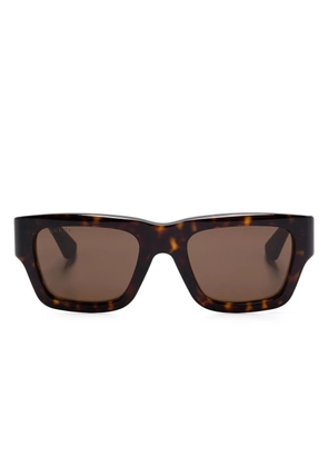 Gucci Eyewear rectangle-frame sunglasses - Brown
