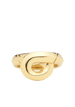 Ferragamo Gancini foulard ring - Gold