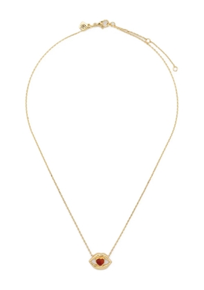 Ryenn's Eyes 14K gold plated brass lips necklace