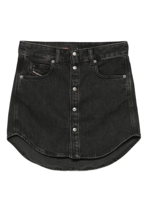 Diesel button-front denim mini skirt - Black