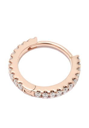 MARIA TASH 18kt rose gold eternity diamond single hoop earring - Pink