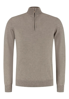 DORIANI half-zip sweater - Neutrals
