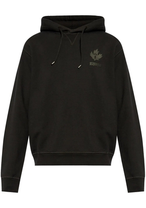 DSQUARED2 logo-print hoodie - Black