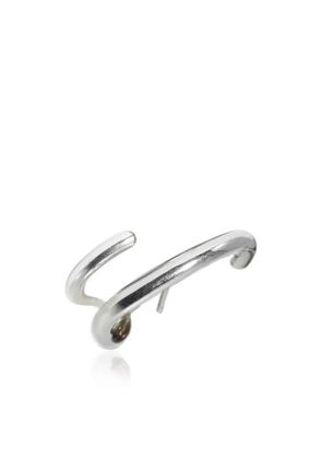 KATKIM 18kt white gold Mono left ear cuff - Silver