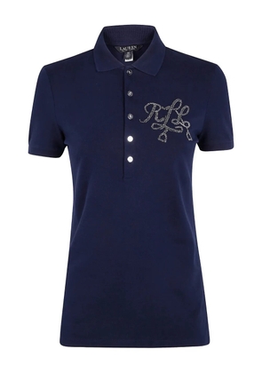 Lauren Ralph Lauren logo-embroidered polo top - Blue