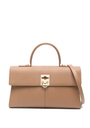 Cafuné Medium Stance C-Lock crossbody bag - Brown