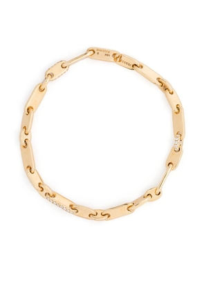 MAOR 18K yellow gold Monolinka 4MM diamond bracelet
