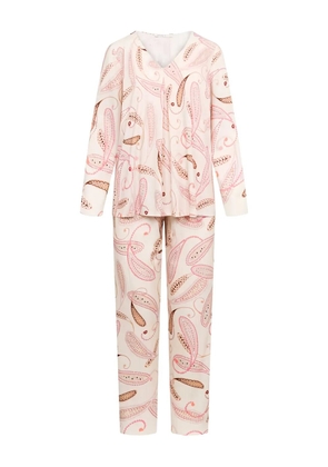 Louis Feraud V-neck paisley pajama set - Pink