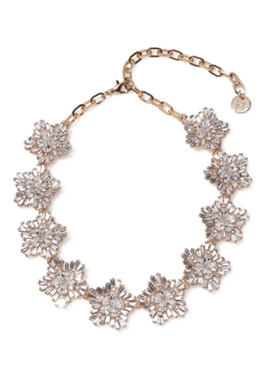 Carolina Herrera crystal snowflake necklace - Gold