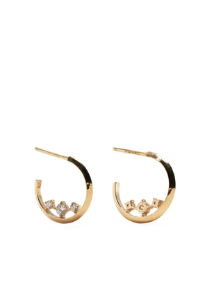 Lizzie Mandler Fine Jewelry 18kt yellow gold diamond hoops